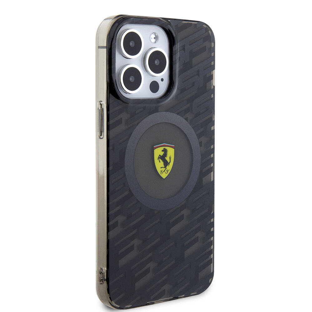 iPhone 15 Pro Max Kılıf Ferrari Orjinal Lisanslı Magsafe Şarj Özellikli Multi SF Kılıf Sarı