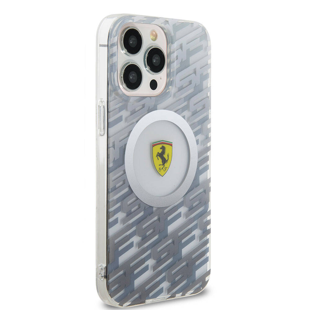 iPhone 15 Pro Max Kılıf Ferrari Orjinal Lisanslı Magsafe Şarj Özellikli Multi SF Kılıf Sarı