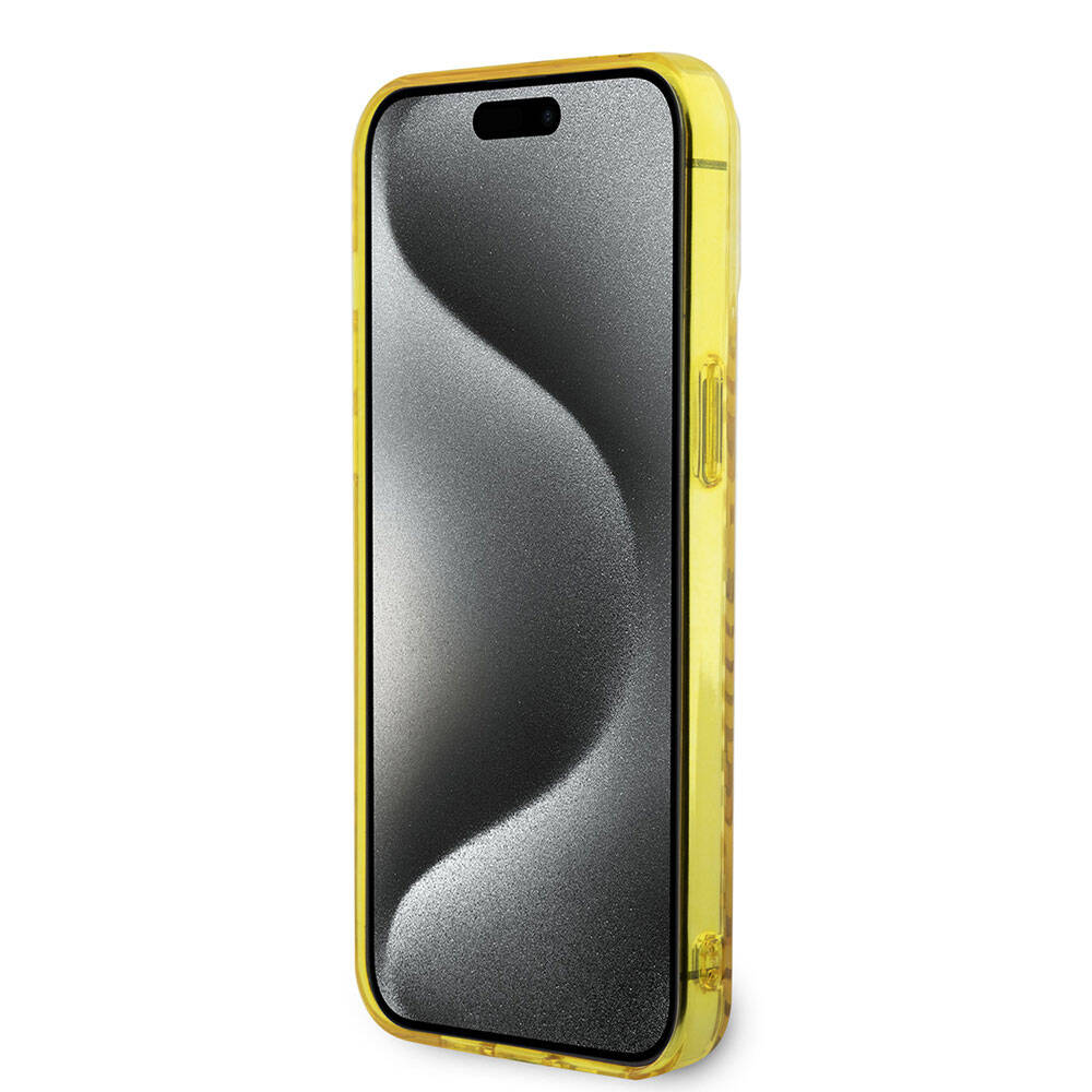 iPhone 15 Pro Max Kılıf Ferrari Orjinal Lisanslı Magsafe Şarj Özellikli Multi SF Kılıf Sarı