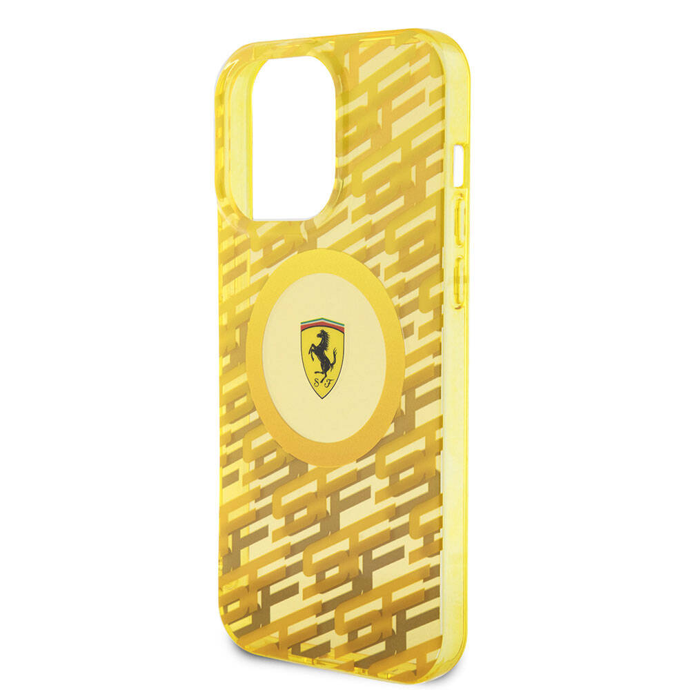 iPhone 15 Pro Max Kılıf Ferrari Orjinal Lisanslı Magsafe Şarj Özellikli Multi SF Kılıf Siyah