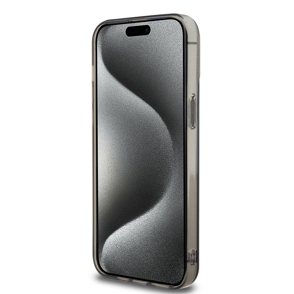 iPhone 15 Pro Max Kılıf Ferrari Orjinal Lisanslı Magsafe Şarj Özellikli Parçalanan Noktalar Desenli Kılıf Sarı