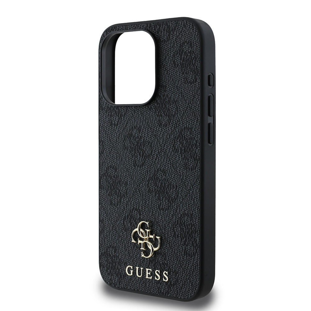 Apple iPhone 15 Pro Max Kılıf Guess Orjinal Lisanslı Magsafe Şarj Özellikli Small 4G Classic Kapak Pembe