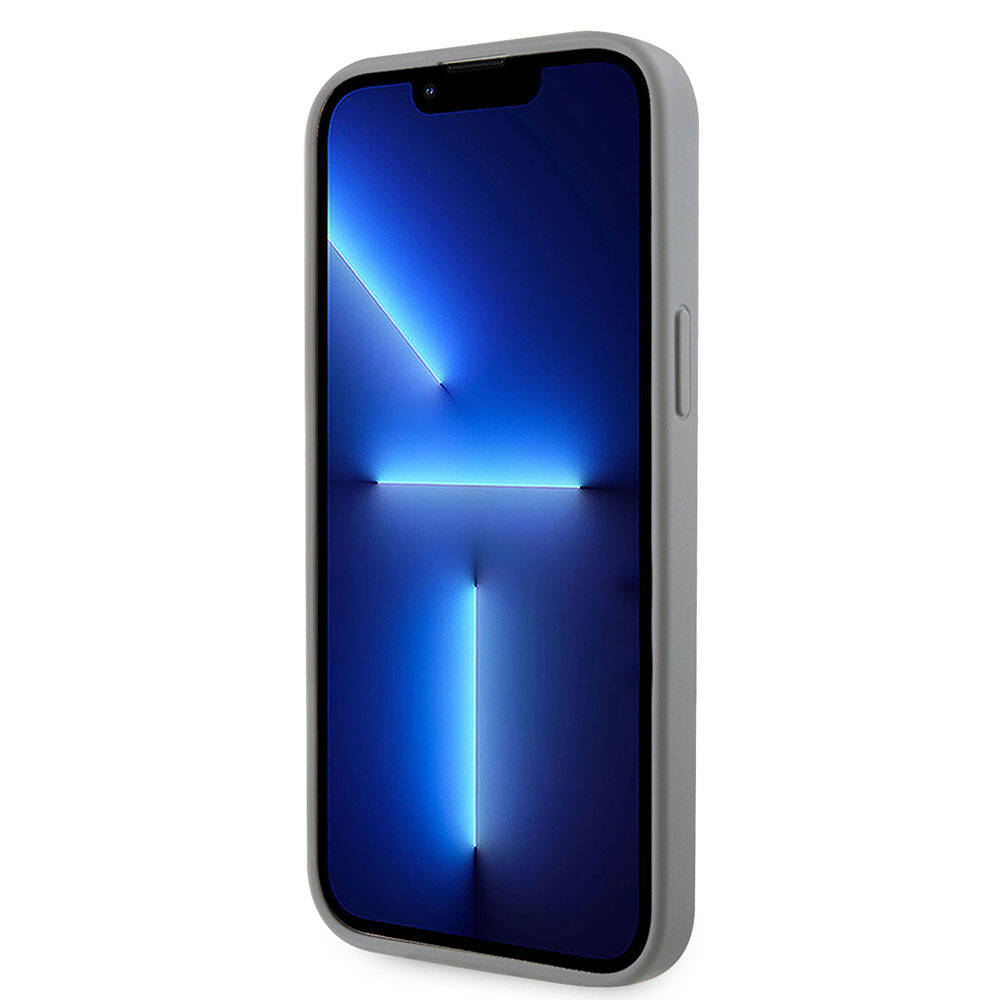 Apple iPhone 15 Pro Max Kılıf Guess Orjinal Lisanslı Taşlı Arka Yüzey Üçgen Logolu Kapak Siyah