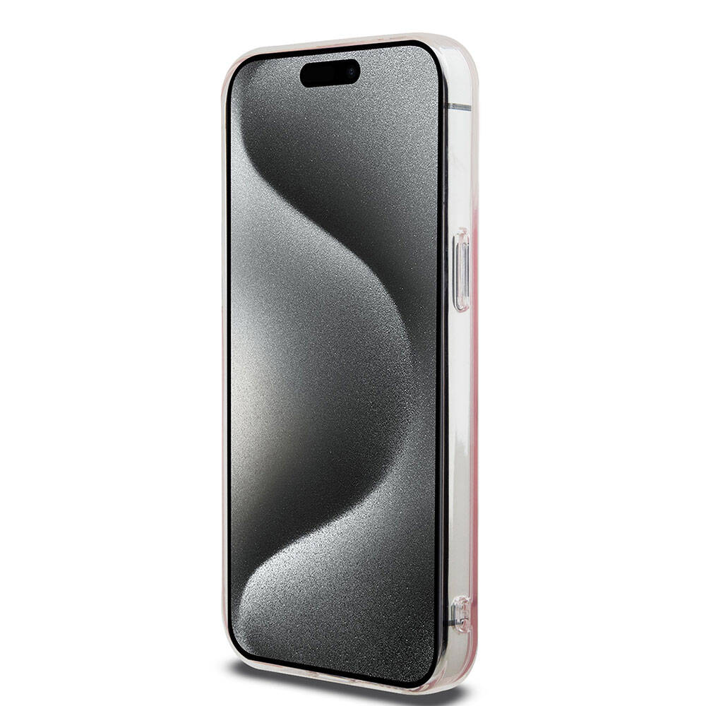 iPhone 15 Pro Max Kılıf Hello Kitty Orjinal Lisanslı Askılı Yazı ve İkonik Logolu Daydreaming Kılıf Pembe