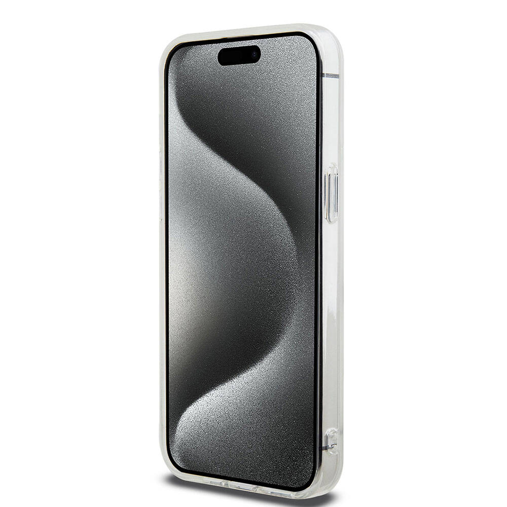iPhone 15 Pro Max Kılıf Hello Kitty Orjinal Lisanslı Askılı Yazı ve İkonik Logolu Daydreaming Kılıf Pembe