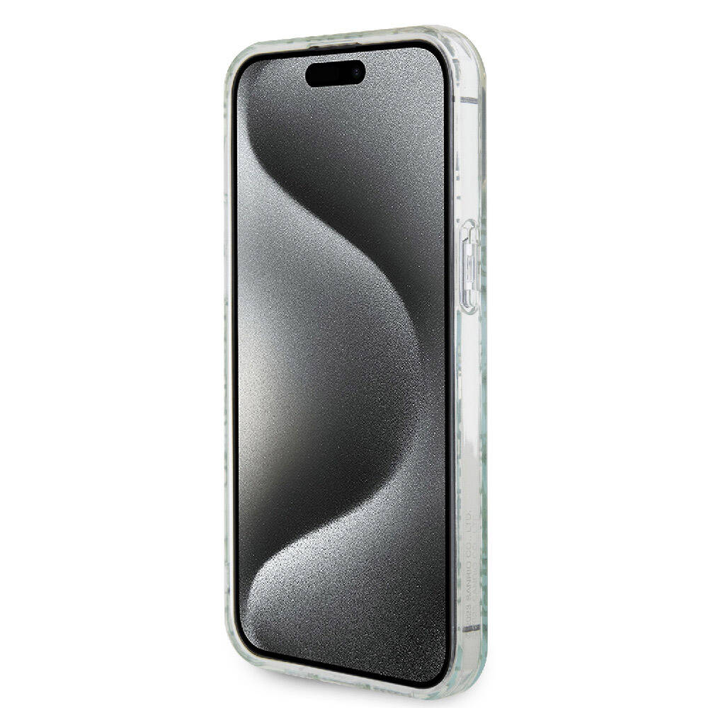 iPhone 15 Pro Max Kılıf Hello Kitty Orjinal Lisanslı Renk Geçişli Elektroplating Kaplama Kitty Head Desenli Kılıf Pembe