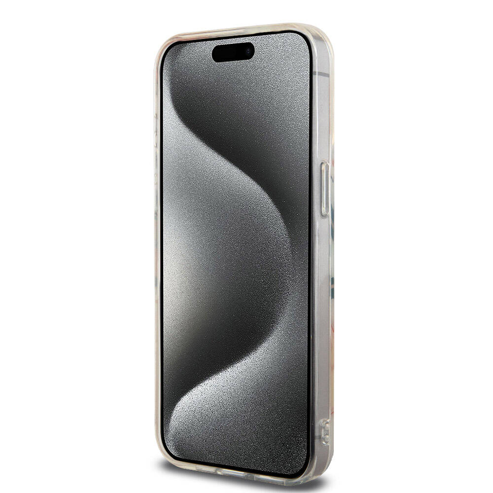 iPhone 15 Pro Max Kılıf Lacoste Orjinal Lisanslı Magsafe Şarj Özellikli Çift Katmanlı Yamalar Desenli Kılıf Turuncu