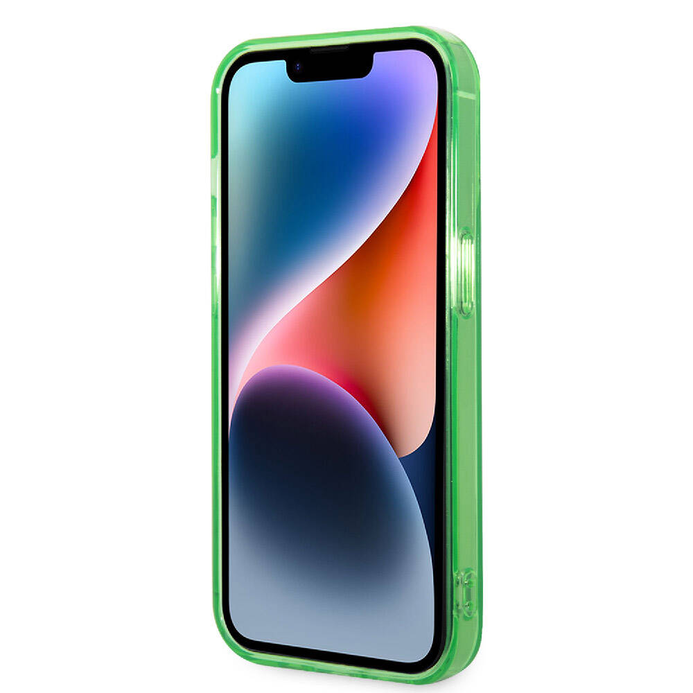 iPhone 15 Pro Max Kılıf Lacoste Orjinal Lisanslı Magsafe Şarj Özellikli Transparan Timsah Logo Baskılı Kılıf Yeşil
