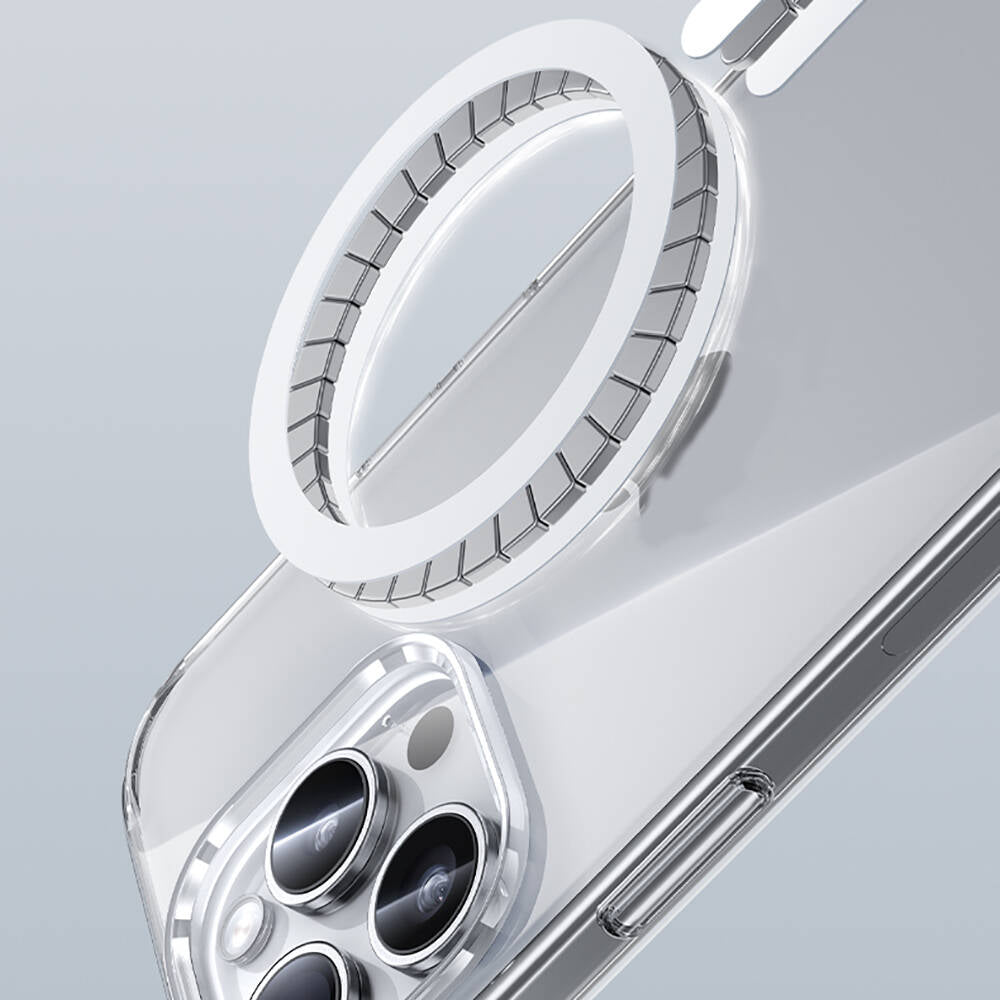 iPhone 15 Pro Max Kılıf Magsafe Şarj Özellikli Airbagli Şeffaf Benks LucentPro Serisi Kılıf Şeffaf