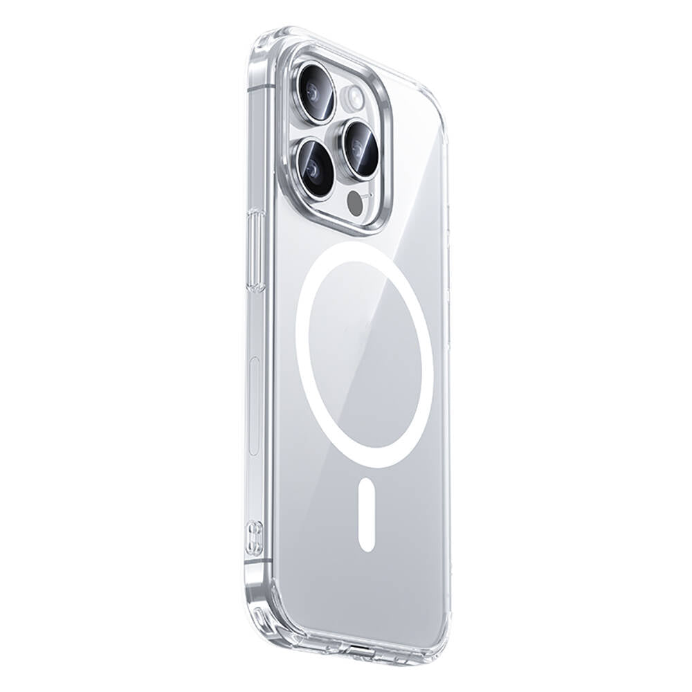 iPhone 15 Pro Max Kılıf Magsafe Şarj Özellikli Airbagli Şeffaf Benks LucentPro Serisi Kılıf Şeffaf