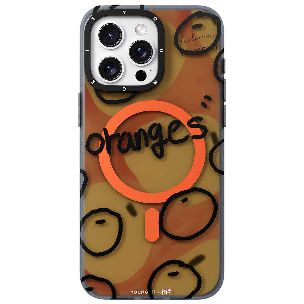 iPhone Kılıf Magsafe Şarj Özellikli Bee Brown Tasarımlı Youngkit Funny Serisi Kapak - enzaksesuar