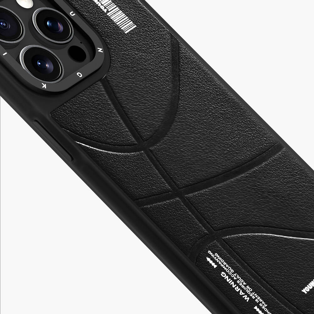 iPhone 15 Pro Max Kılıf Magsafe Şarj Özellikli Youngkit Backboard Serisi Leather Kılıf Kahverengi