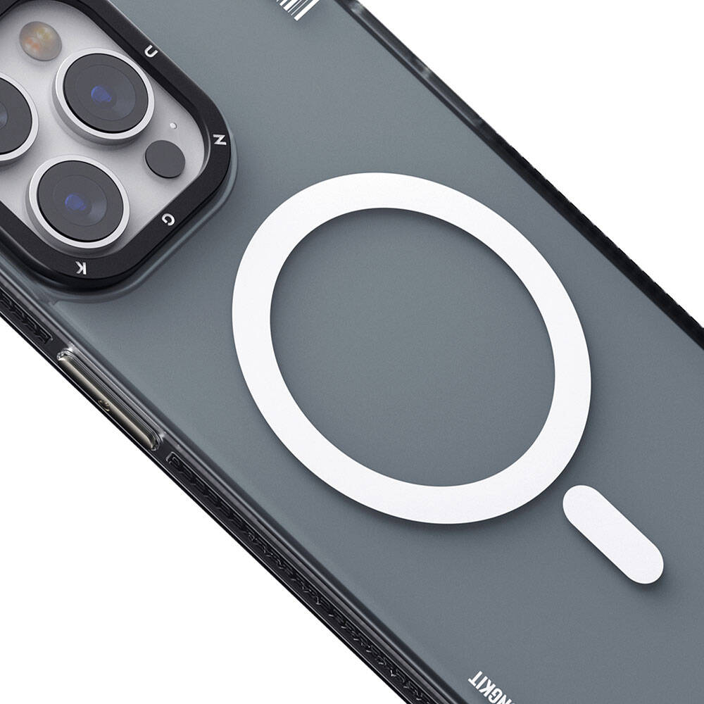 iPhone 15 Pro Max Kılıf Magsafe Şarj Özellikli Youngkit Jiansha Serisi Kılıf Siyah