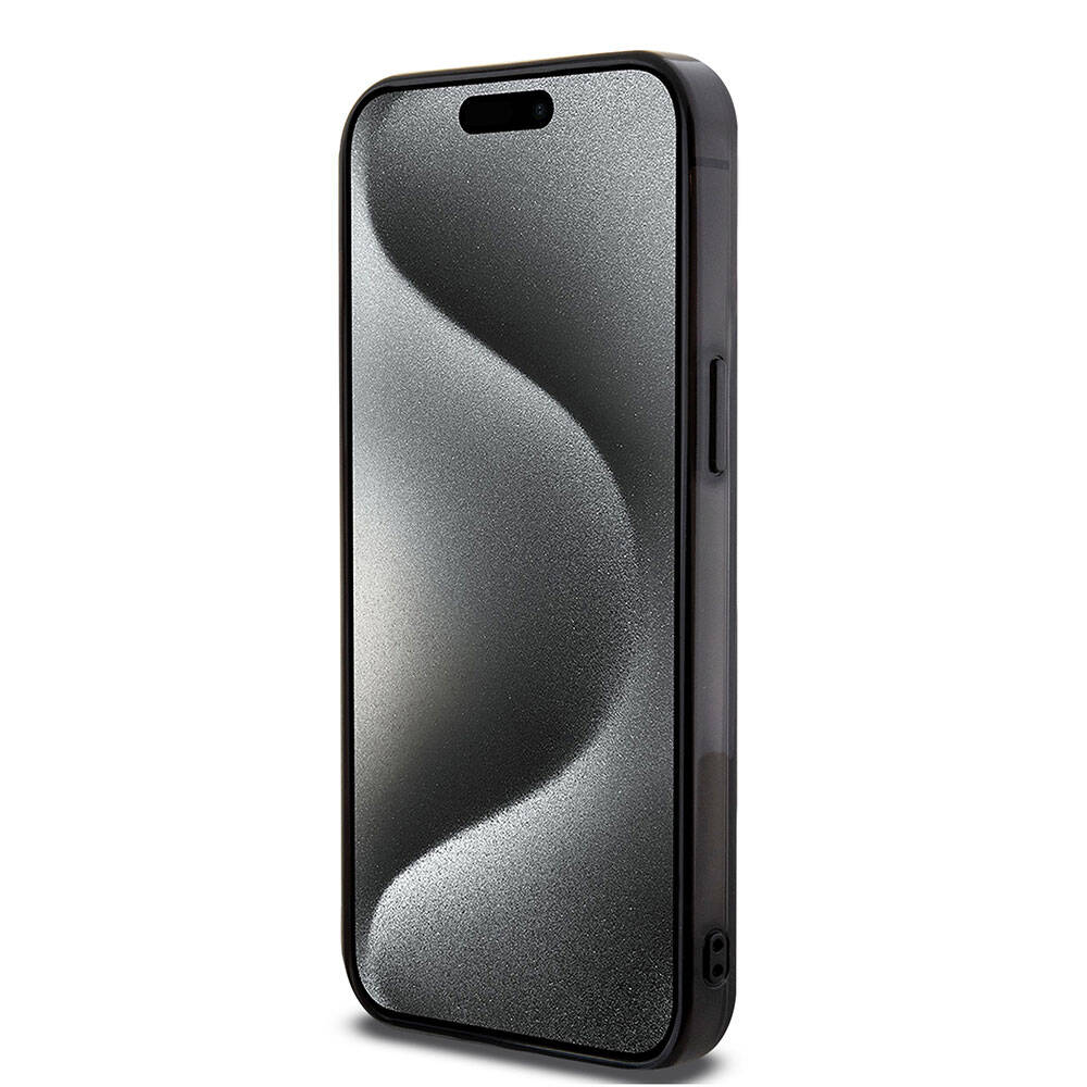 iPhone 15 Pro Max Kılıf Mercedes Benz Orjinal Lisanslı Magsafe Şarj Özellikli Çift Katmanlı Paralel Çizgi Desenli Kılıf Beyaz
