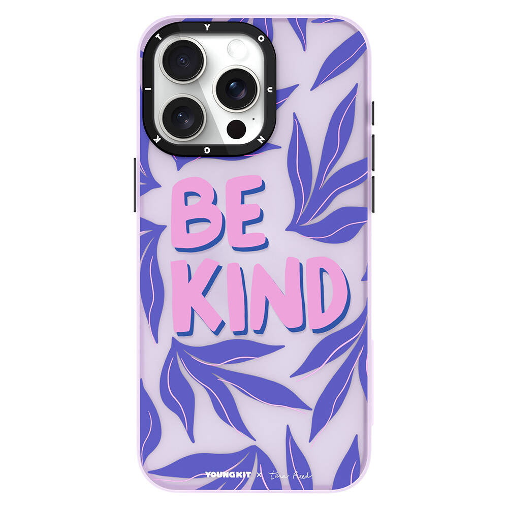iPhone 15 Pro Max Kılıf Tara Reed Tasarımlı Youngkit Tiger Rhyme Kılıf Mor