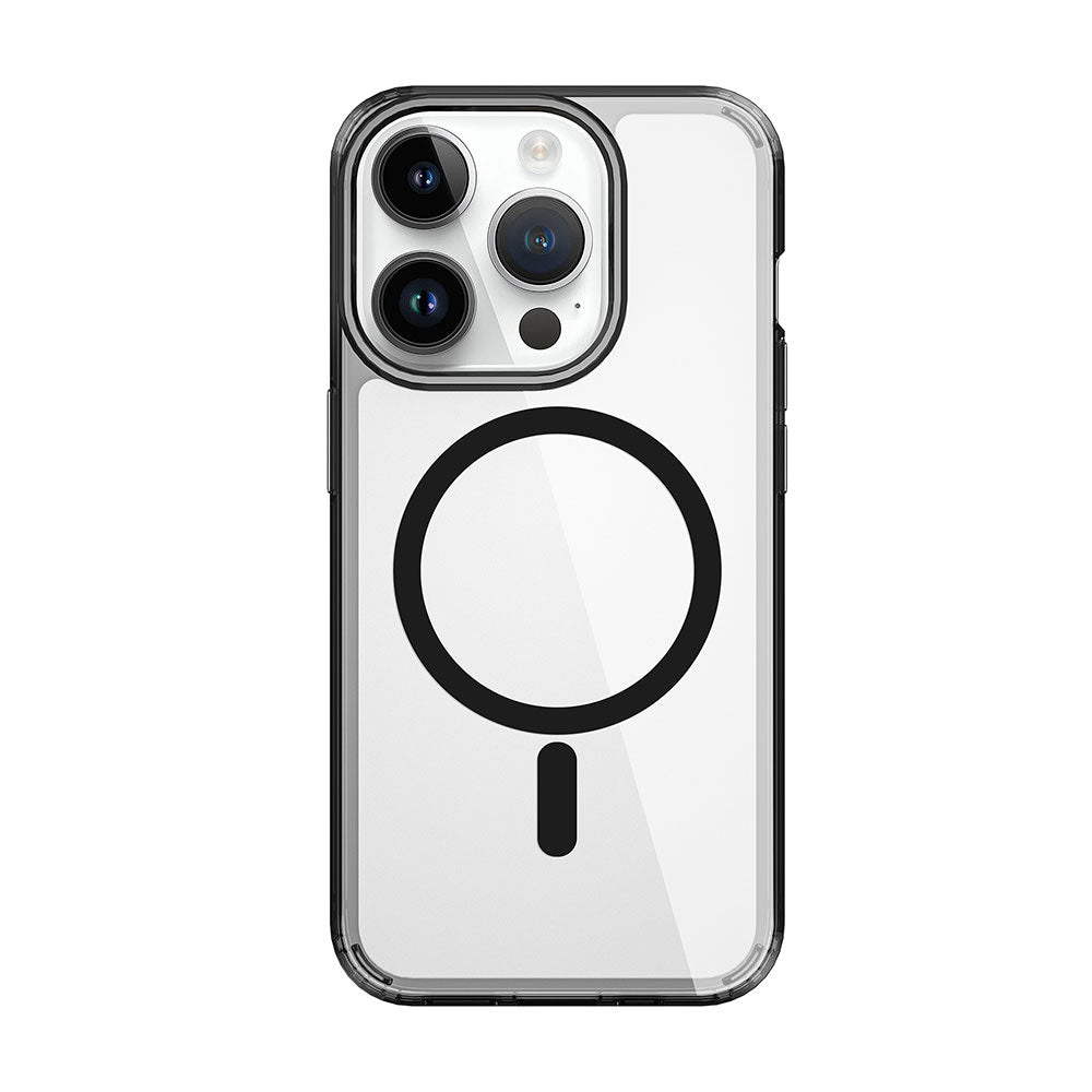 iPhone 15 Pro Max Kılıf Wiwu MCC-101 Magnetic Crystal Sert PC Kılıf Siyah