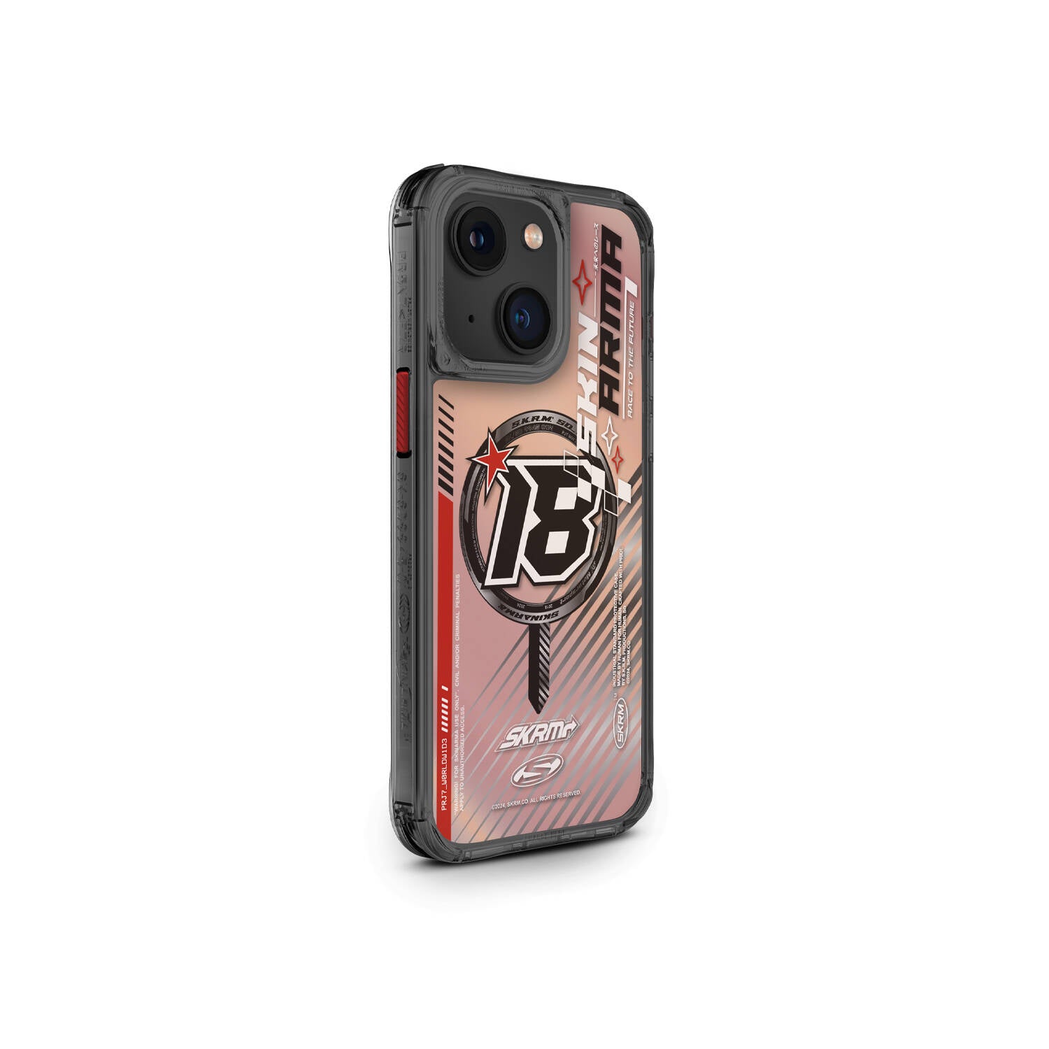 iPhone 15 SkinArma Magsafe Şarj Özellikli Sticker Yapıştırmalı Drift Kılıf Siyah
