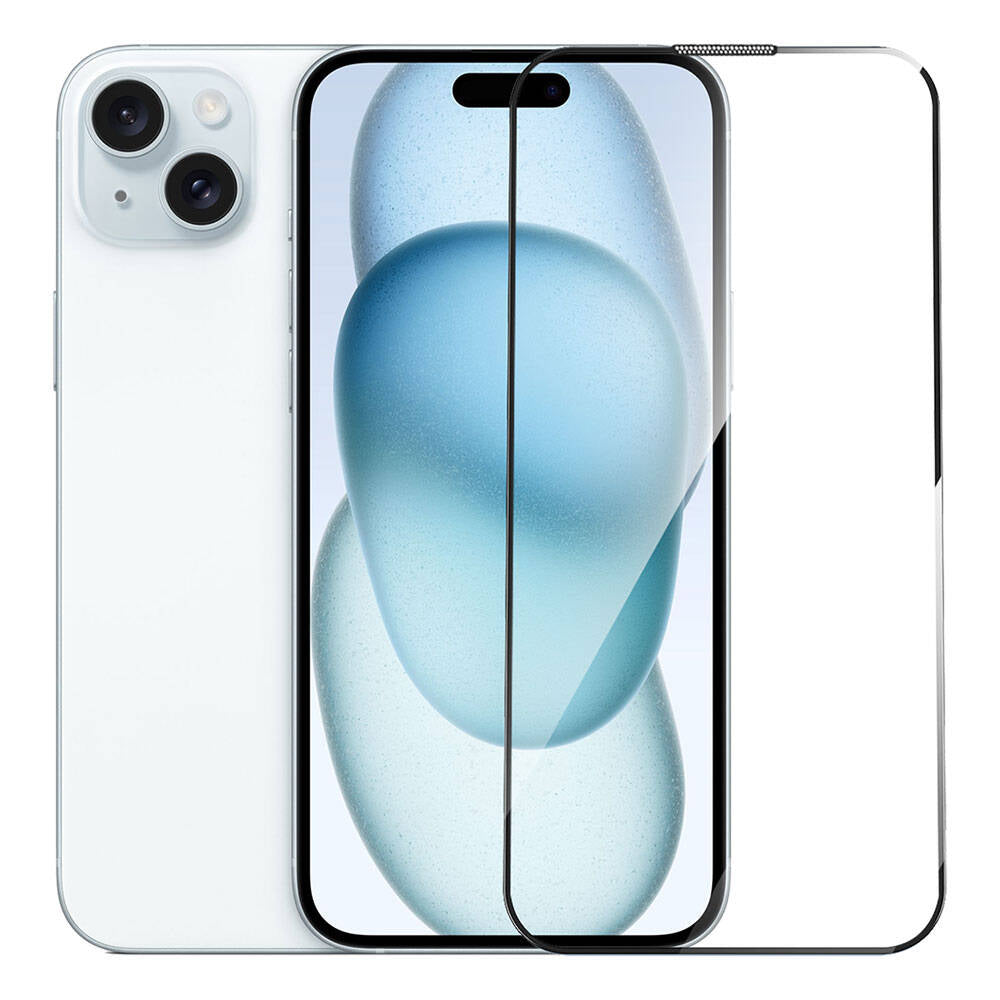 iPhone 15 Wiwu GT-010 Anti-Reflective Polimer Oleofobik Kaplama Ultra İnce Temperli Cam Ekran Koruyucu Siyah