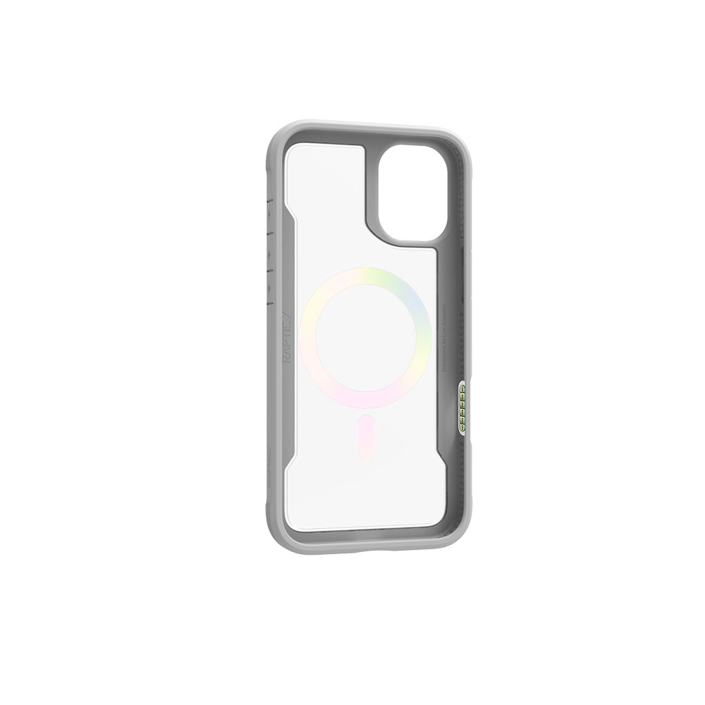 iPhone 16 Kılıf Magsafe Şarj Özellikli Airbagli Raptic Shield 2.0 Serisi Şeffaf Arka Yüzey Kılıf Beyaz