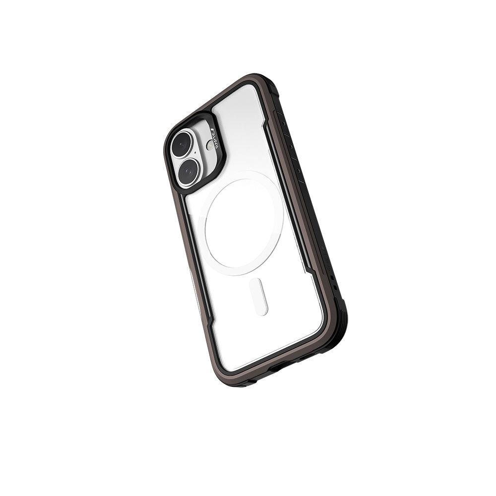 iPhone 16 Kılıf Magsafe Şarj Özellikli Airbagli Raptic Shield Serisi Şeffaf Arka Yüzey Kılıf Yeşil