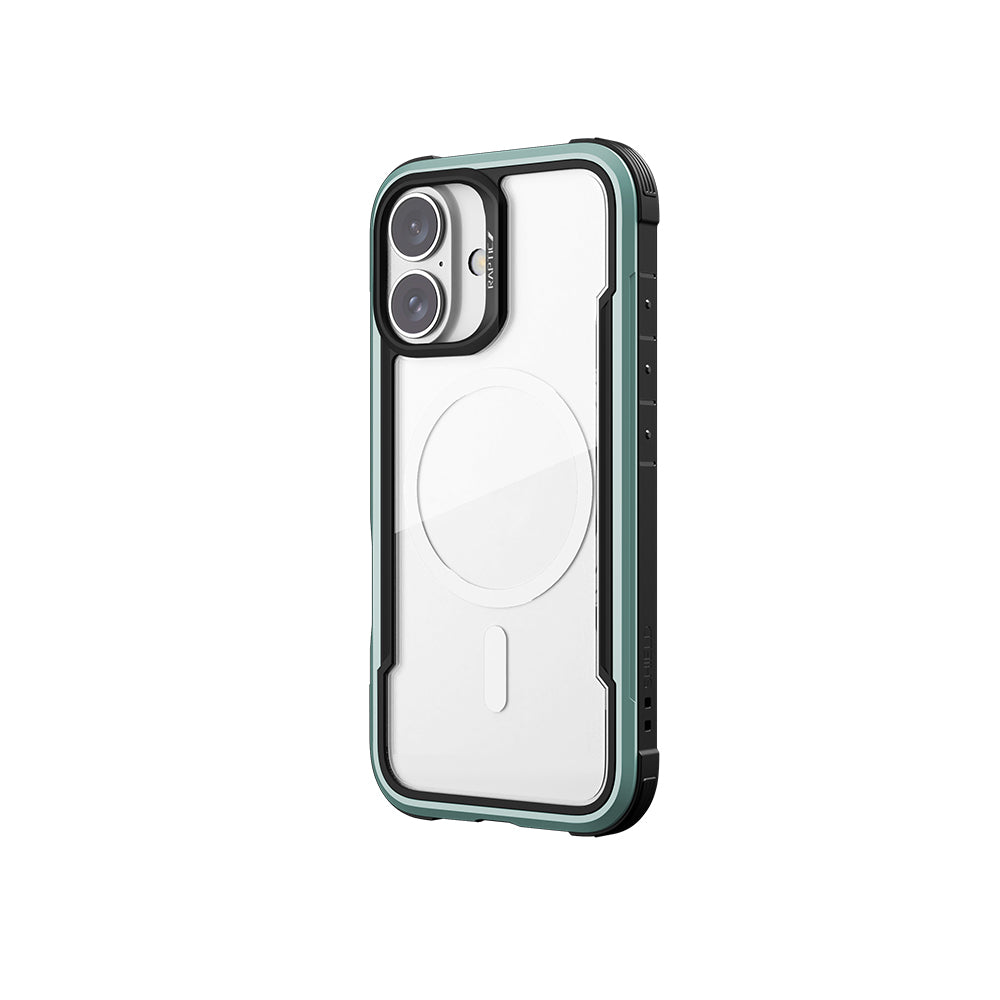 iPhone 16 Kılıf Magsafe Şarj Özellikli Airbagli Raptic Shield Serisi Şeffaf Arka Yüzey Kılıf Colorful