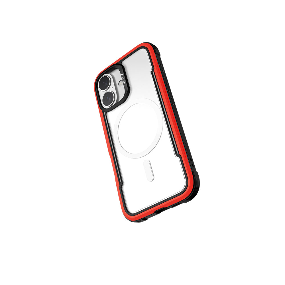 iPhone 16 Kılıf Magsafe Şarj Özellikli Airbagli Raptic Shield Serisi Şeffaf Arka Yüzey Kılıf Colorful