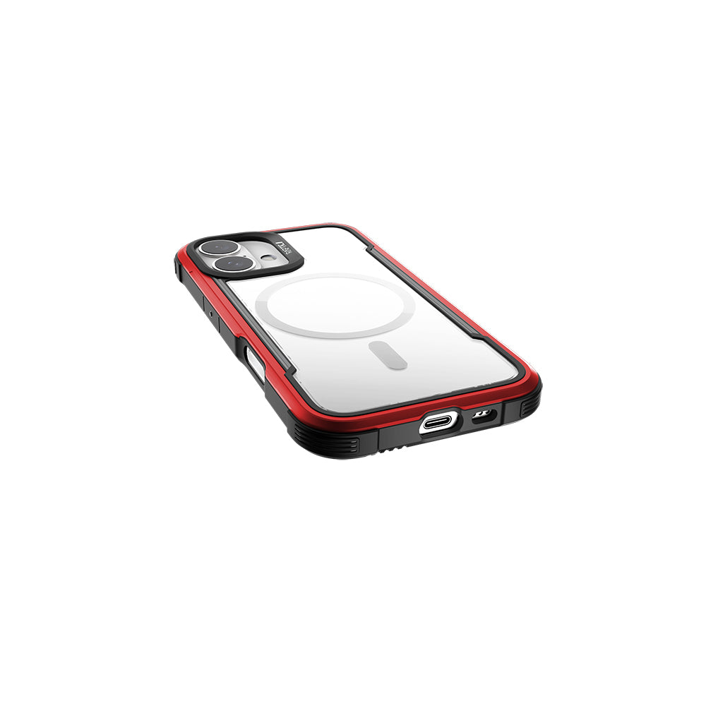 iPhone 16 Kılıf Magsafe Şarj Özellikli Airbagli Raptic Shield Serisi Şeffaf Arka Yüzey Kılıf Colorful