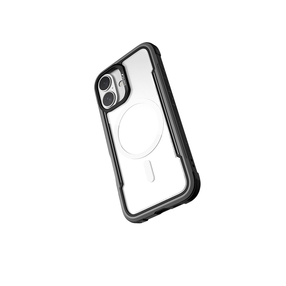 iPhone 16 Kılıf Magsafe Şarj Özellikli Airbagli Raptic Shield Serisi Şeffaf Arka Yüzey Kılıf Colorful