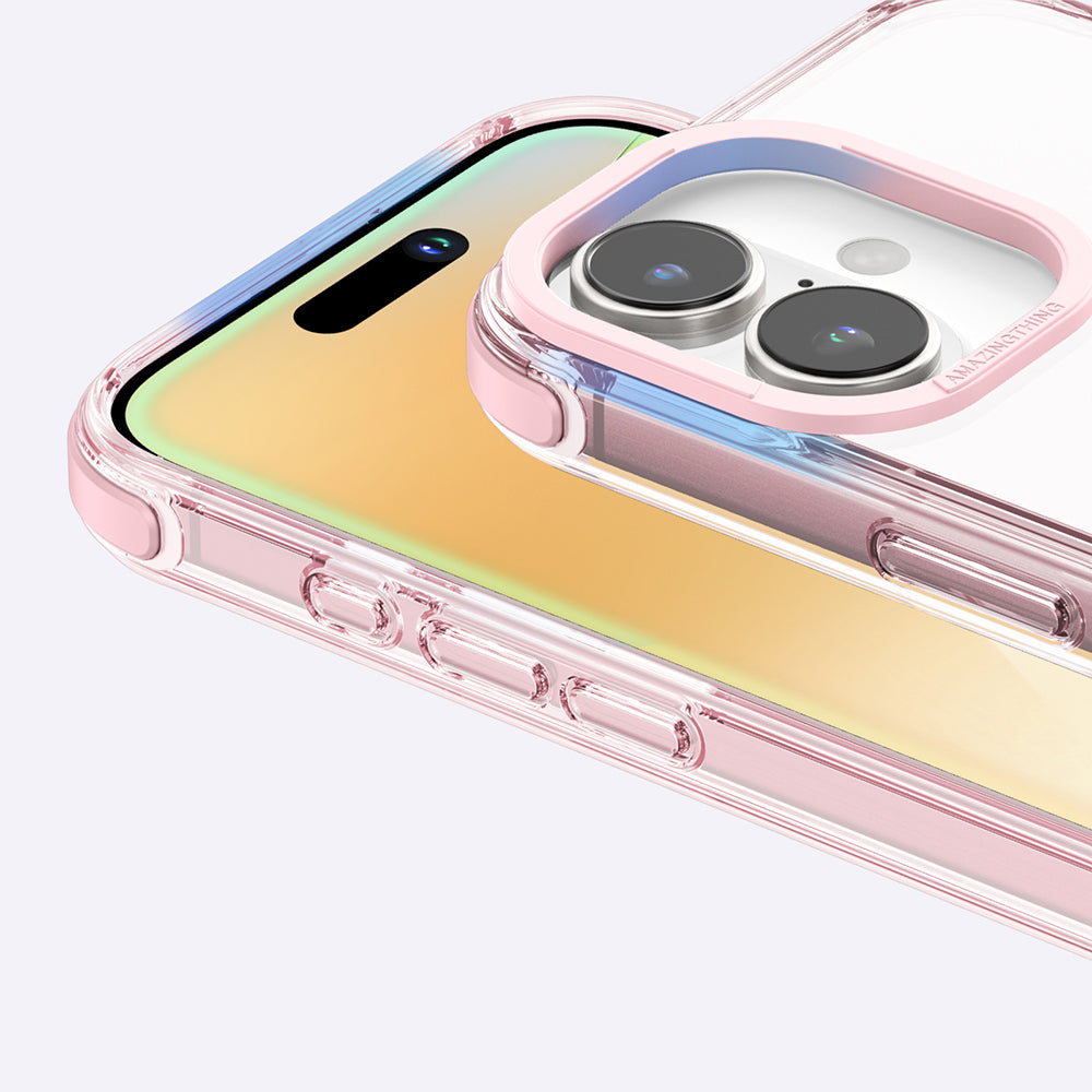 iPhone 16 Kılıf Magsafe Şarj Özellikli Amazingthing Omni Serisi Kılıf Pembe