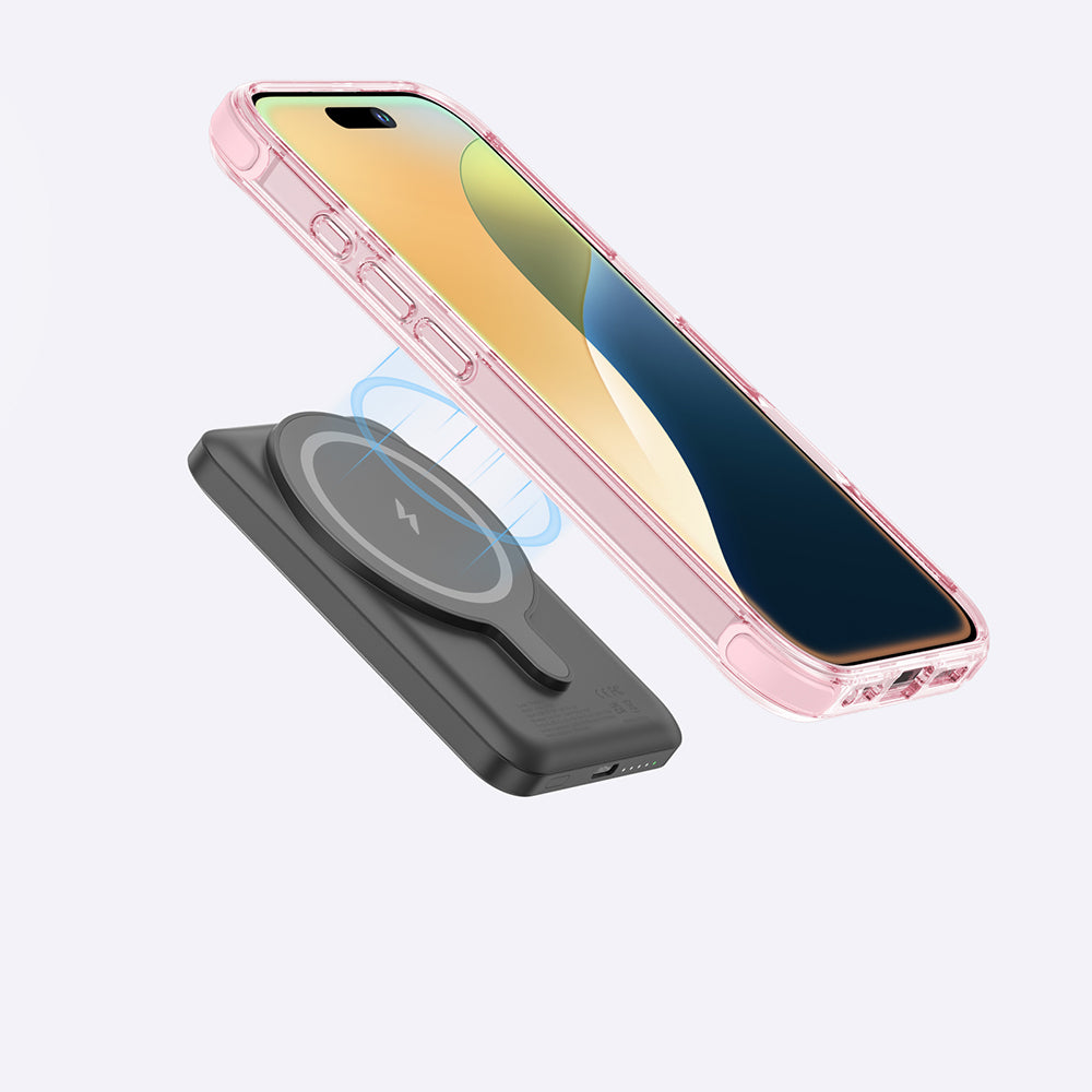 iPhone 16 Kılıf Magsafe Şarj Özellikli Amazingthing Omni Serisi Kılıf Pembe