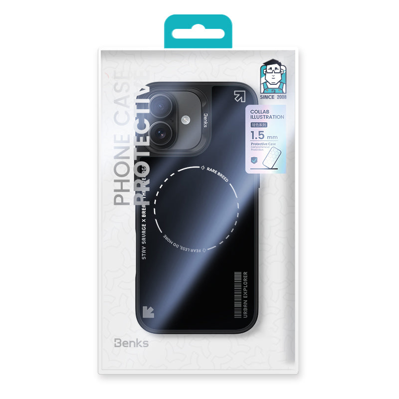iPhone 16 Kılıf Magsafe Şarj Özellikli Benks Dynamic Basis Kılıf Siyah