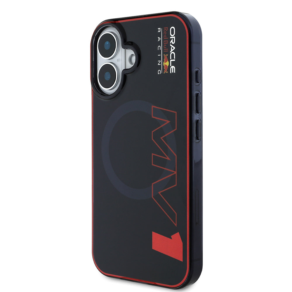 Apple iPhone 16 Kılıf Redbull Orjinal Lisanslı Magsafe Şarj Özellikli Çift Katmanlı Sert PC Büyük Boy MV Kapak Lacivert