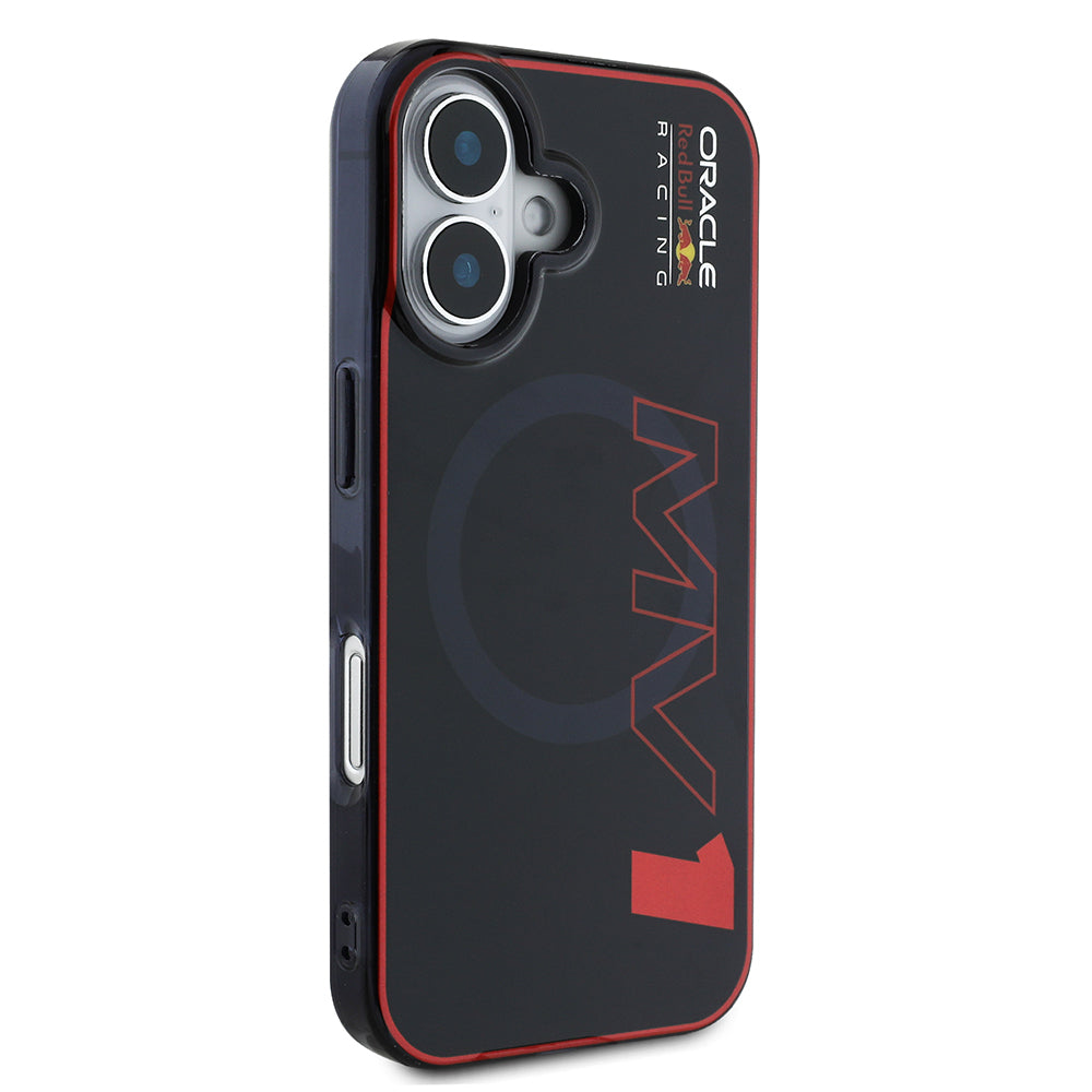 Apple iPhone 16 Kılıf Redbull Orjinal Lisanslı Magsafe Şarj Özellikli Çift Katmanlı Sert PC Büyük Boy MV Kapak Lacivert