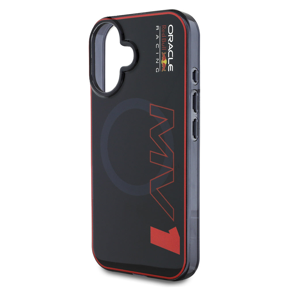 Apple iPhone 16 Kılıf Redbull Orjinal Lisanslı Magsafe Şarj Özellikli Çift Katmanlı Sert PC Büyük Boy MV Kapak Lacivert