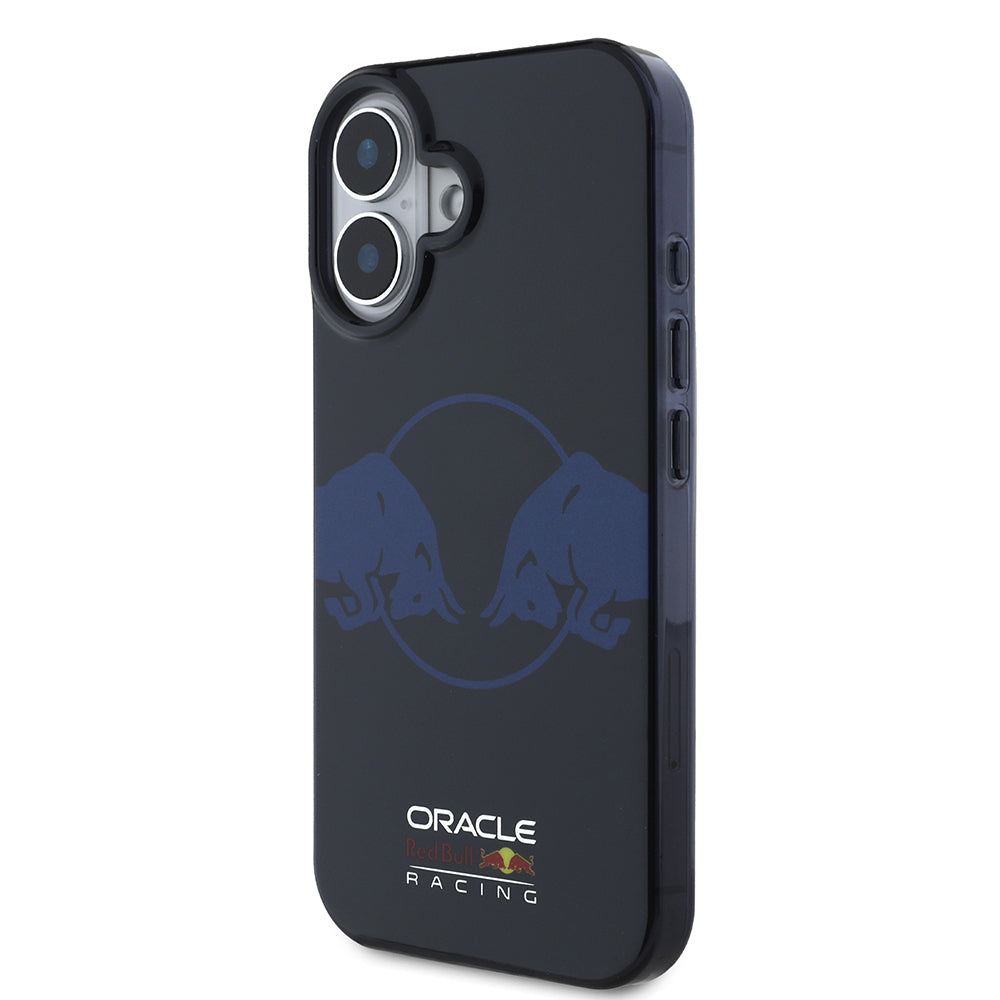 Apple iPhone 16 Kılıf Redbull Orjinal Lisanslı M-safe Şarj Özellikli IML Çift Boğa Baskılı Sert PC Kapak Lacivert