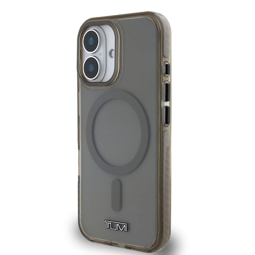 iPhone 16 Kılıf TUMI Orjinal Lisanslı Magsafe Şarj Özellikli Airbagli Transparan Kılıf Haki