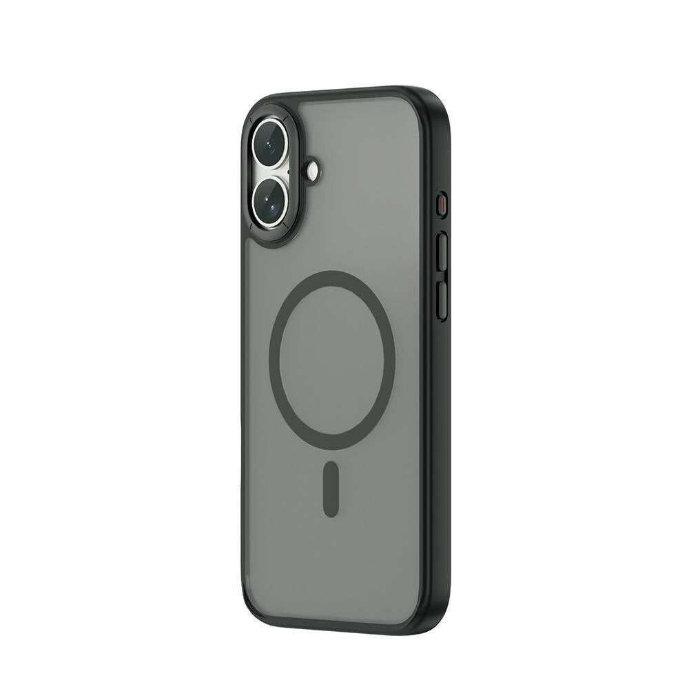 iPhone 16 Kılıf Wiwu FGG-012 ArmorPro Serisi Magsafe Şarj Özellikli Parmak İzi Bırakmayan Kılıf Gri