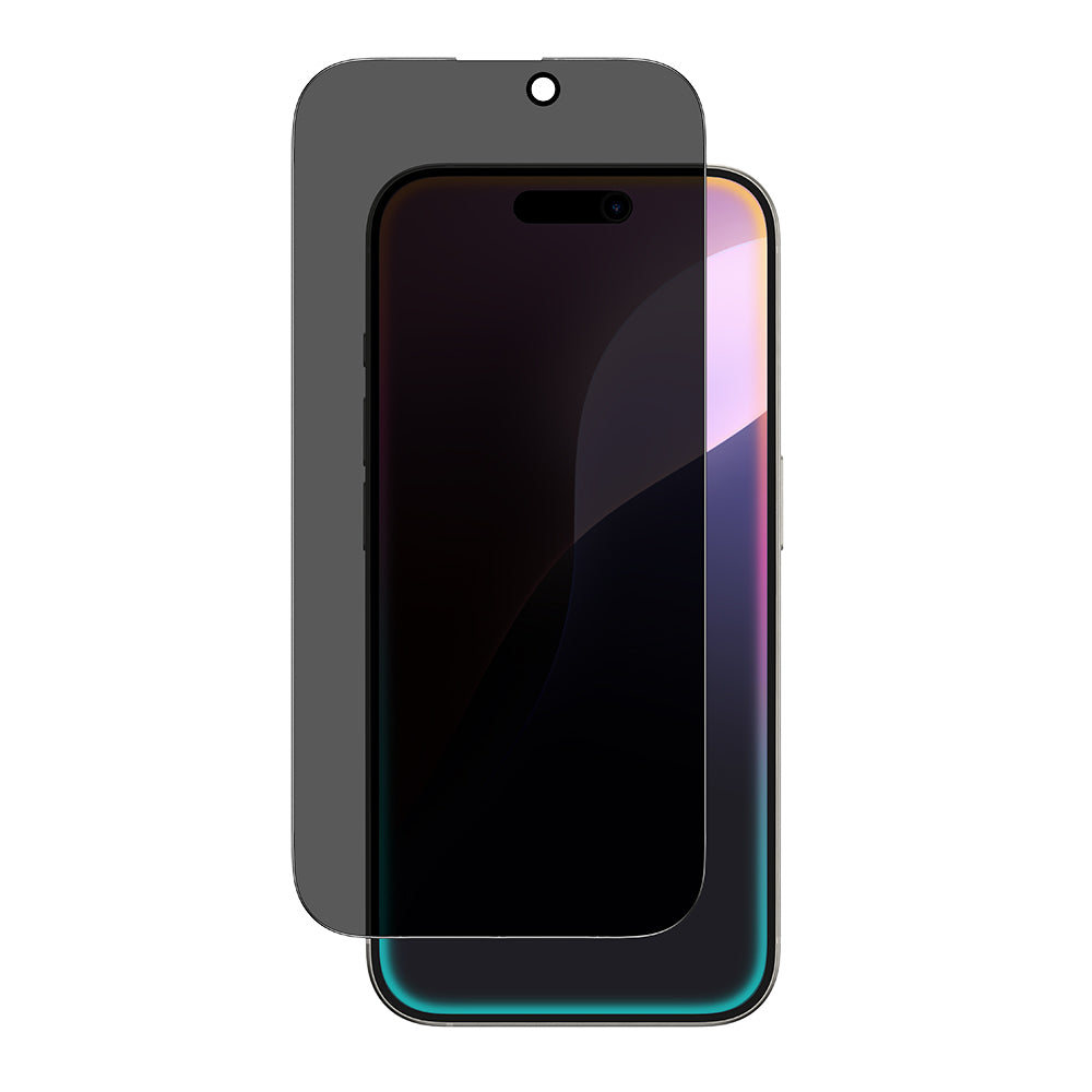 Apple iPhone 16 Plus Amazingthing Radix Privacy Parmak İzi Bırakmayan Temperli Cam Ekran Koruyucu Siyah