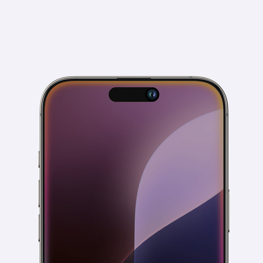 Apple iPhone 16 Plus Amazingthing Radix Privacy Parmak İzi Bırakmayan Temperli Cam Ekran Koruyucu Siyah