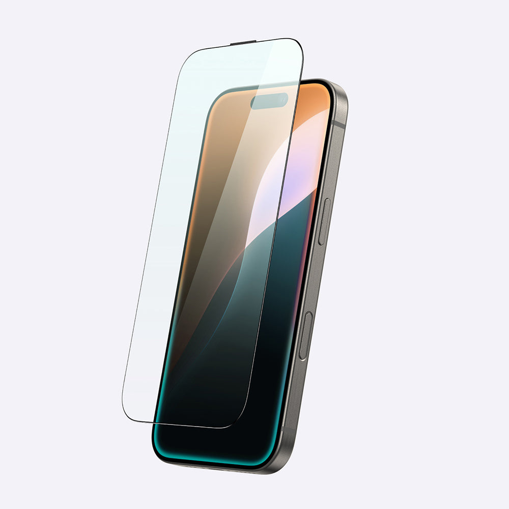 Apple iPhone 16 Plus Amazingthing Titan Max Parmak İzi Bırakmayan Temperli Cam Ekran Koruyucu Siyah