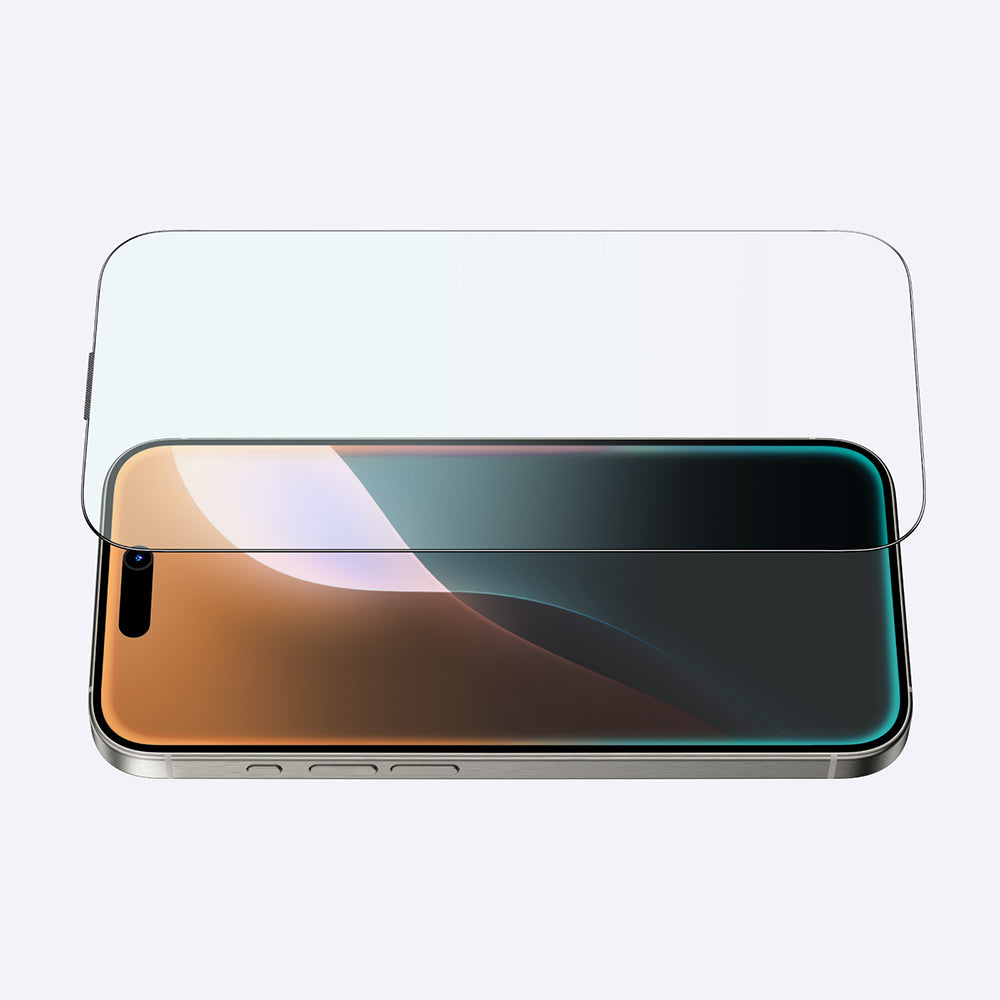 Apple iPhone 16 Plus Amazingthing Titan Max Parmak İzi Bırakmayan Temperli Cam Ekran Koruyucu Siyah