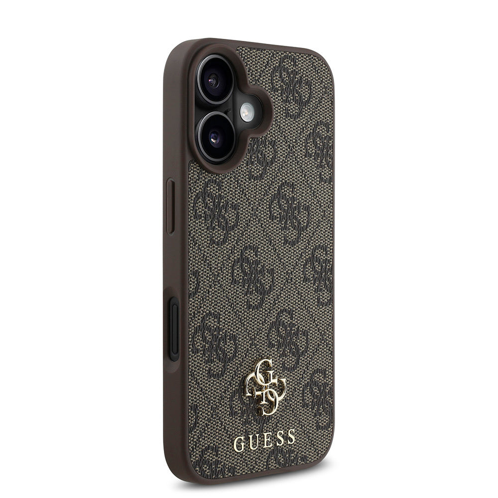 Apple iPhone 16 Plus Kılıf Guess Orjinal Lisanslı Magsafe Şarj Özellikli Small 4G Classic Kapak Pembe