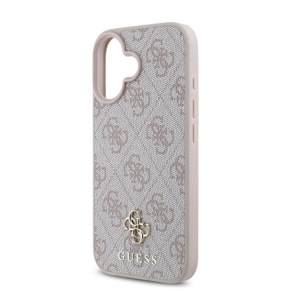 Apple iPhone 16 Plus Kılıf Guess Orjinal Lisanslı Magsafe Şarj Özellikli Small 4G Classic Kapak Siyah