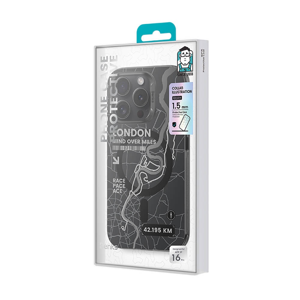 iPhone 16 Plus Kılıf Magsafe Şarj Özellikli Benks City Serisi Kılıf Siyah