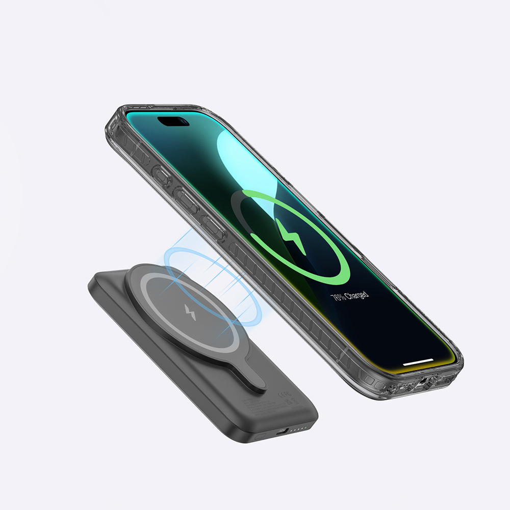 iPhone 16 Plus Kılıf Magsafe Şarj Özellikli Yüzük Standlı Amazingthing Titan Pro Serisi Kılıf Pembe