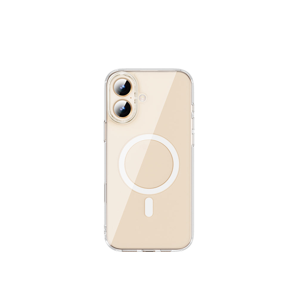 iPhone 16 Plus Kılıf Wiwu MCC-102 Magnetic Crystal Sert PC Kılıf Şeffaf