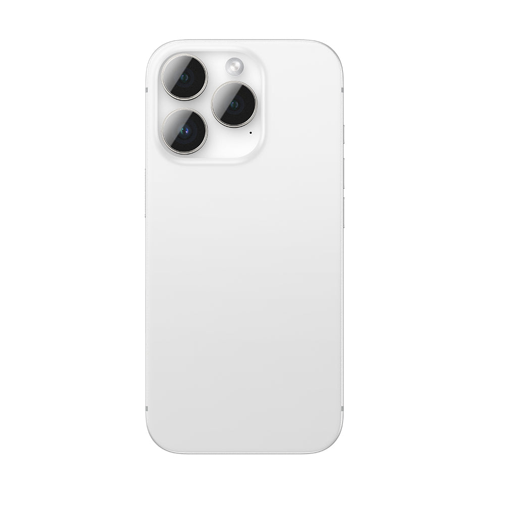 Apple iPhone 16 Pro Amazingthing Anti Reflective Kamera Lens Koruyucu + Kolay Uygulama Aparatlı Gümüş