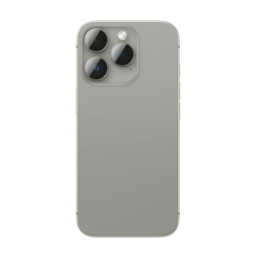 Apple iPhone 16 Pro Amazingthing Anti Reflective Kamera Lens Koruyucu + Kolay Uygulama Aparatlı Gümüş