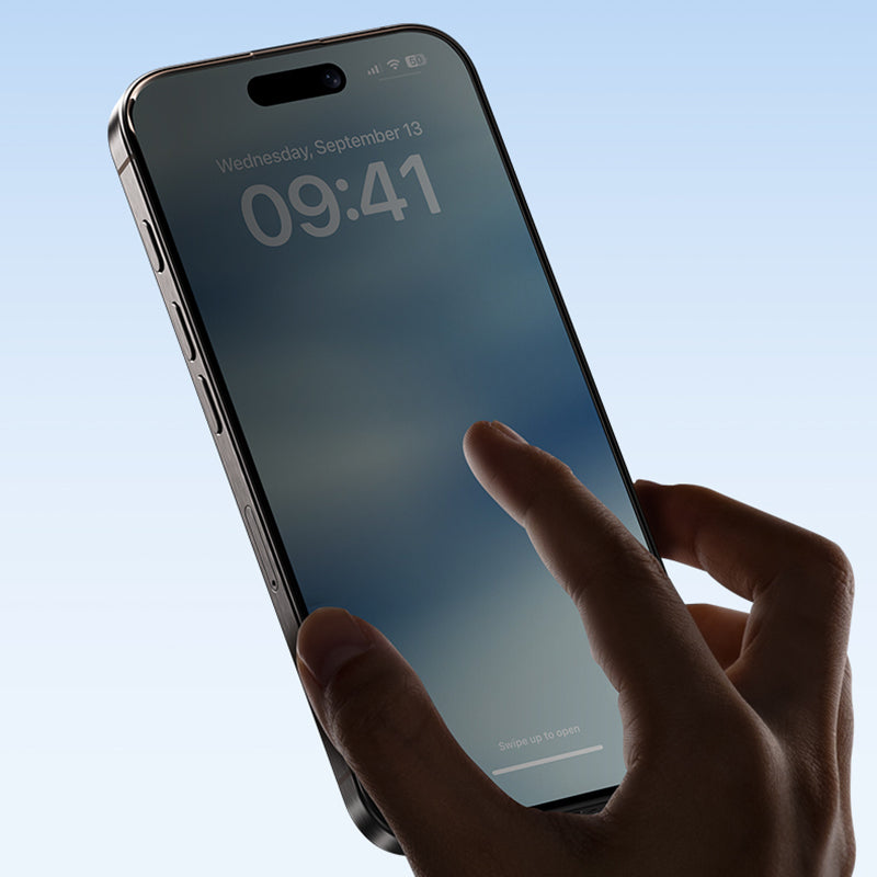 iPhone 16 Pro Benks Ultra İnce Kenarlı Privacy Hayalet Ekran Koruyucu + Kolay Uygulama Aparatlı Siyah