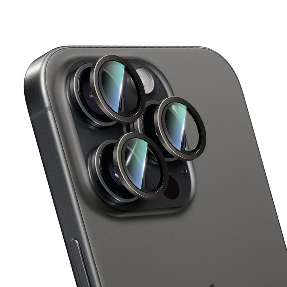 Apple iPhone 16 Pro CaseWorld Alloy Two-Color Serisi Lens Koruyucu Siyah